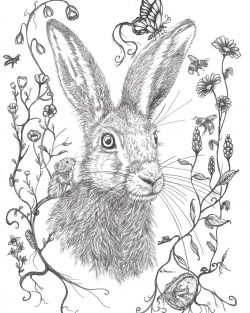 'HareGarden' Giclee print