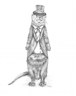 'Otter' Giclee print