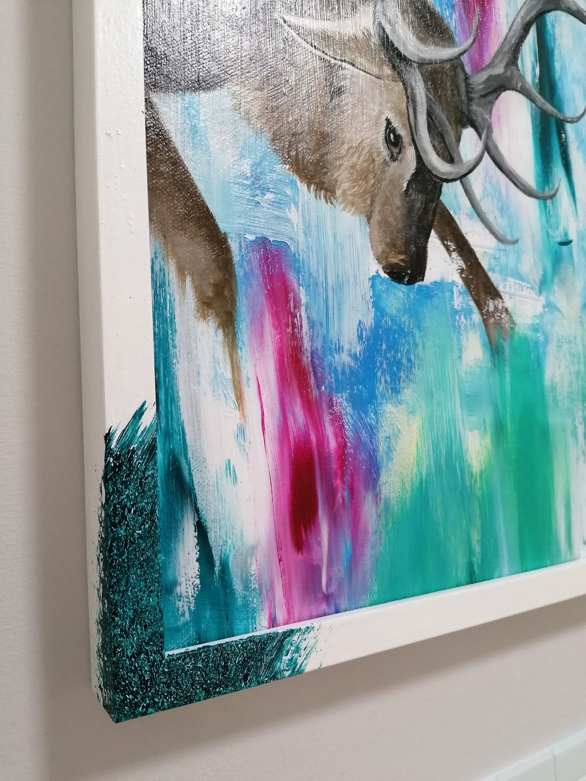 'Stag' Original Acrylic painting - Image 3