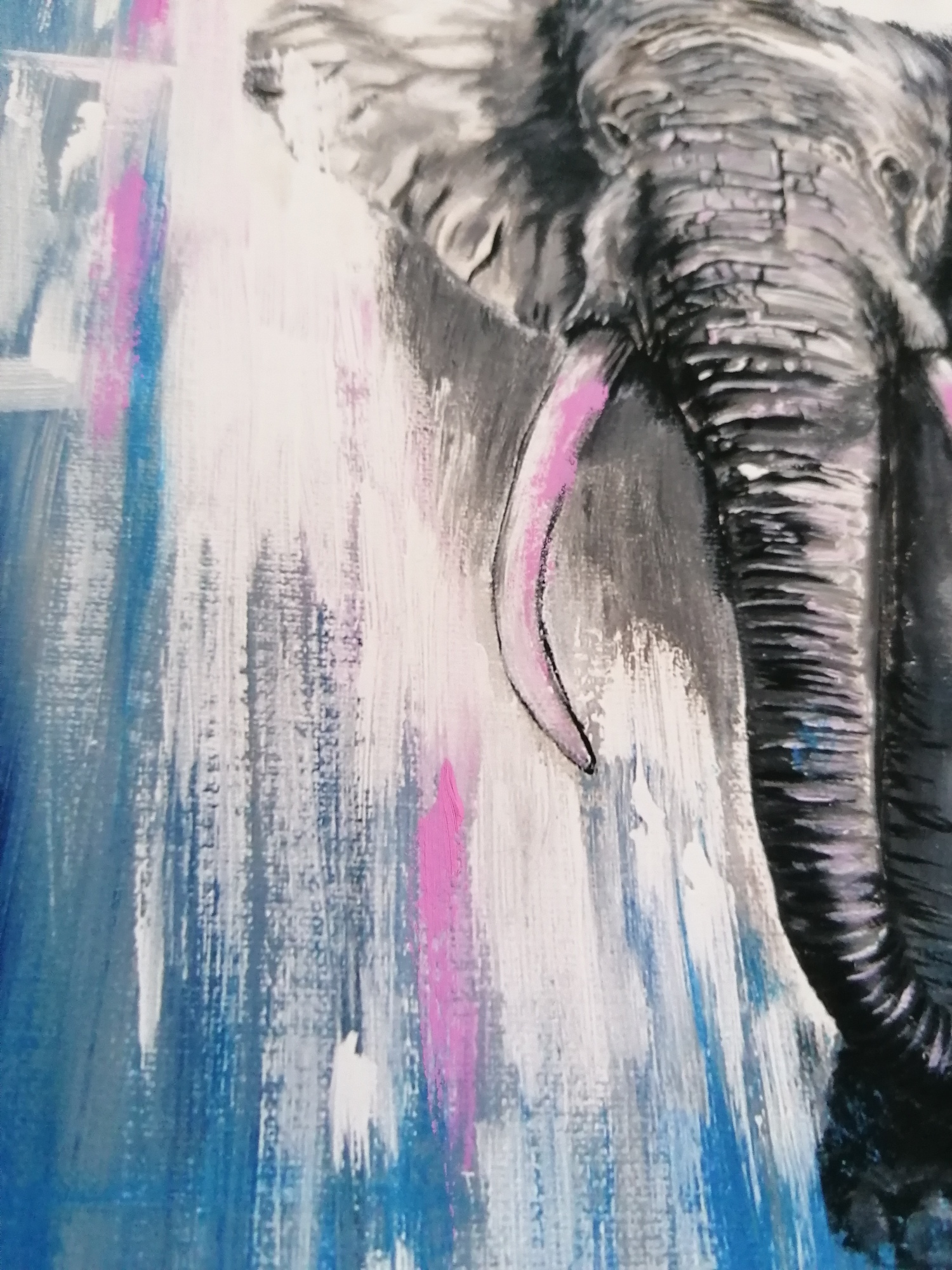 'Emerging' Hand finished Giclee print of original painting - Image 4