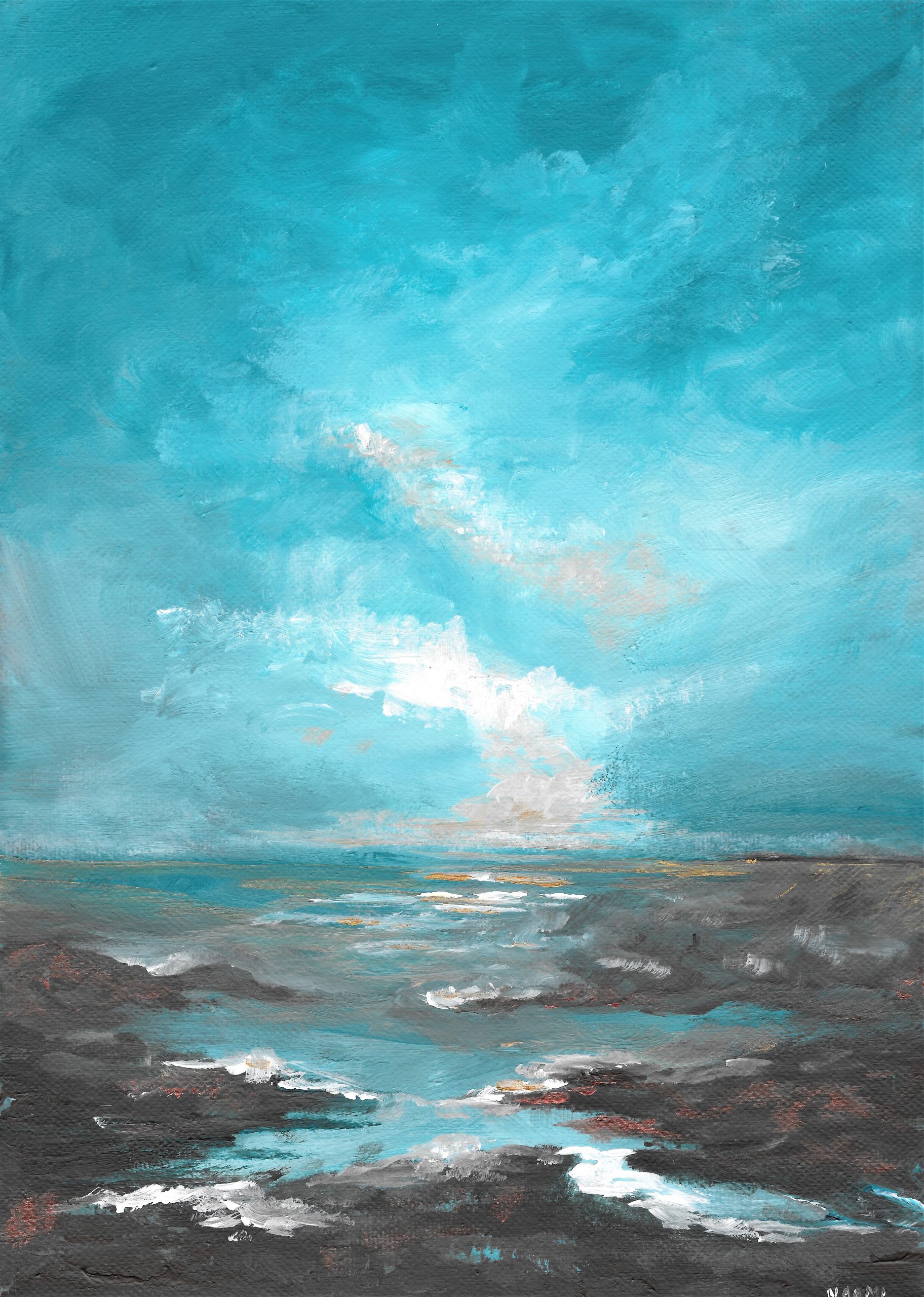 Turquoise skies 2 Giclee print
