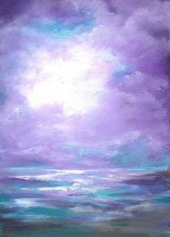 Purple skies Giclee print