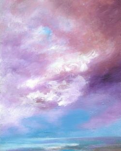 Copper Skies original acrylic painting