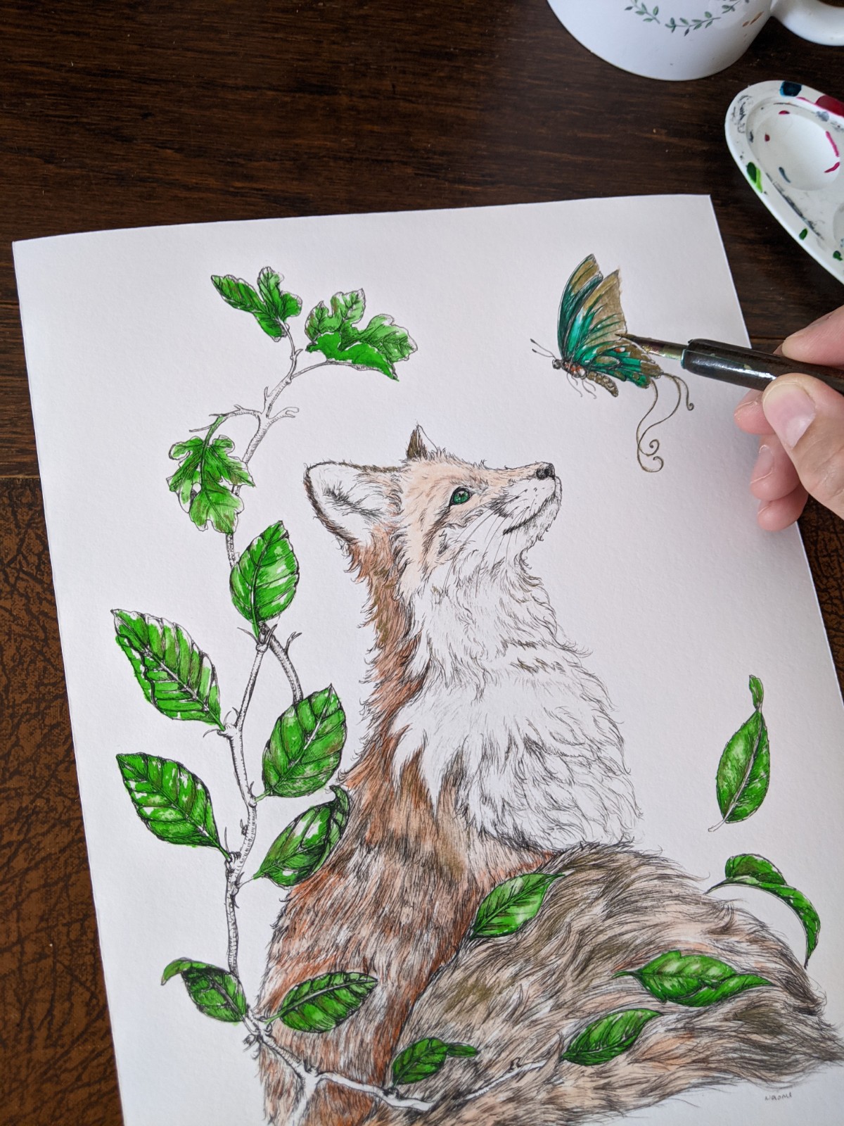 'The Wild ones IV' hand finished Giclee print - Image 2