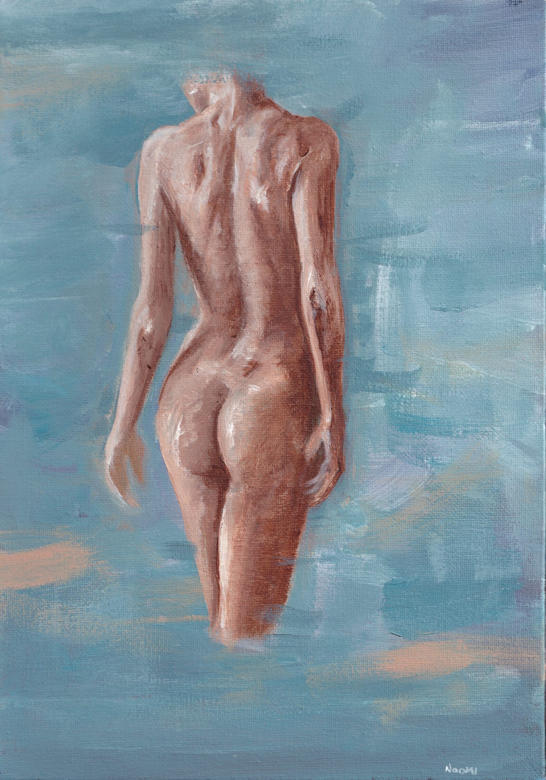 woman original figurative Acrylic painting