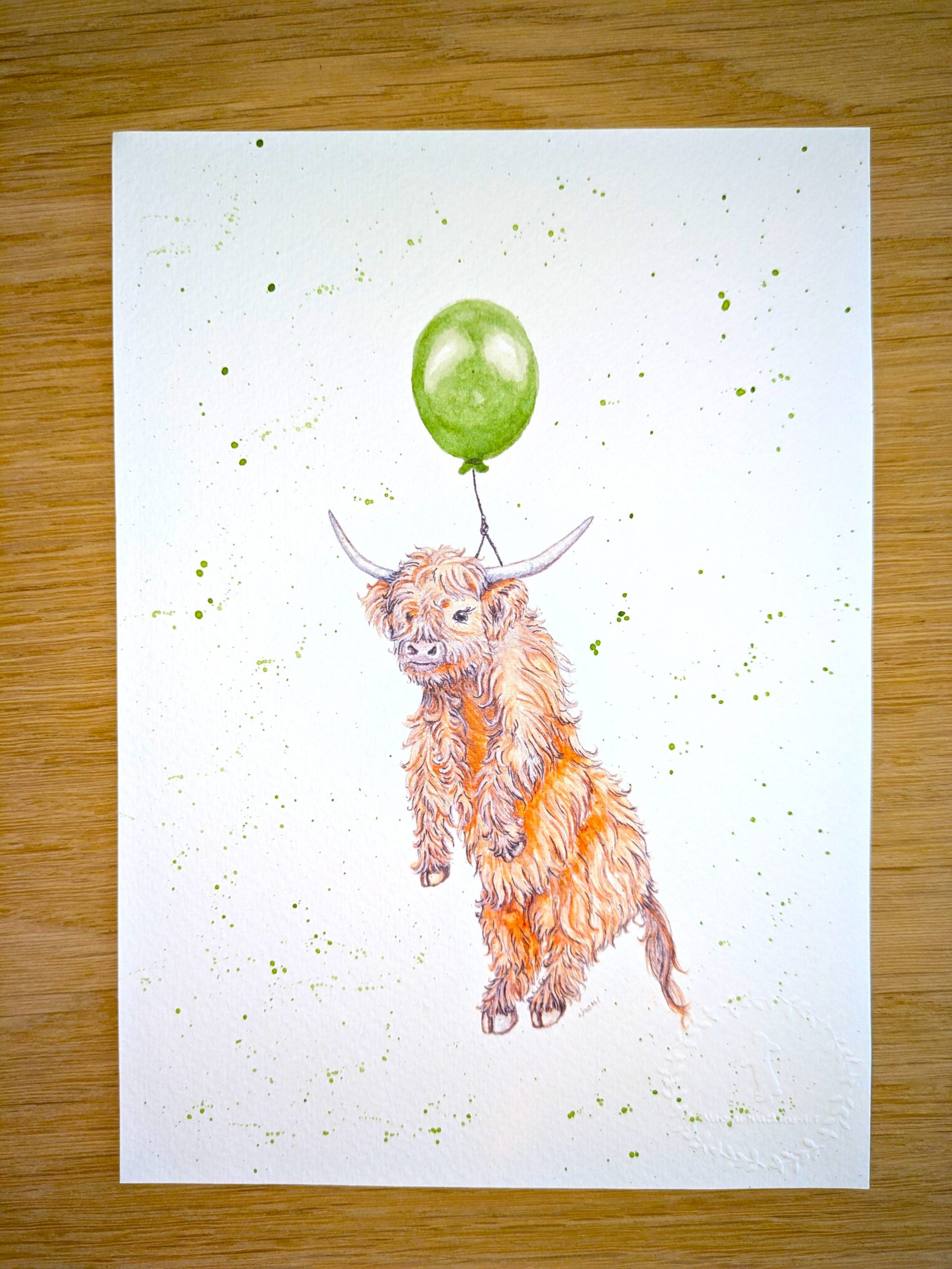 Highland cow with Balloon - Image 7